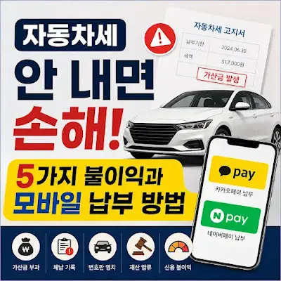 자동차세 모바일 납부 방법