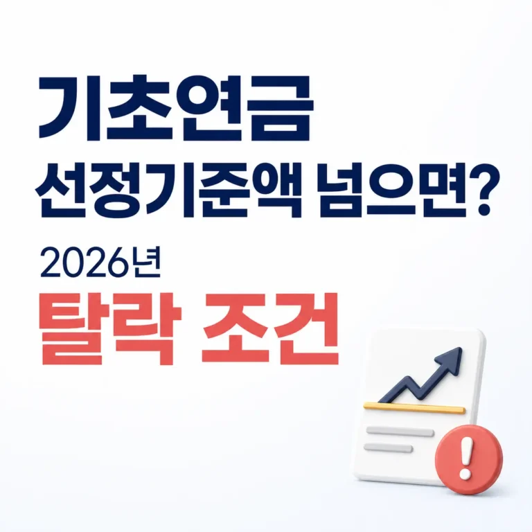 기초연금 탈락조건