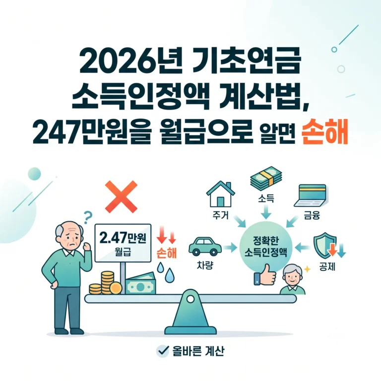 기초연금 소득인정액 계산법