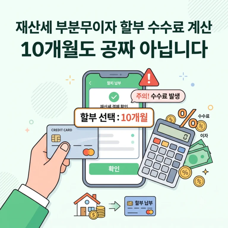 재산세 부분무이자 할부