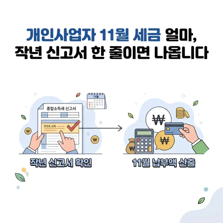 개인사업자 세금 얼마일까