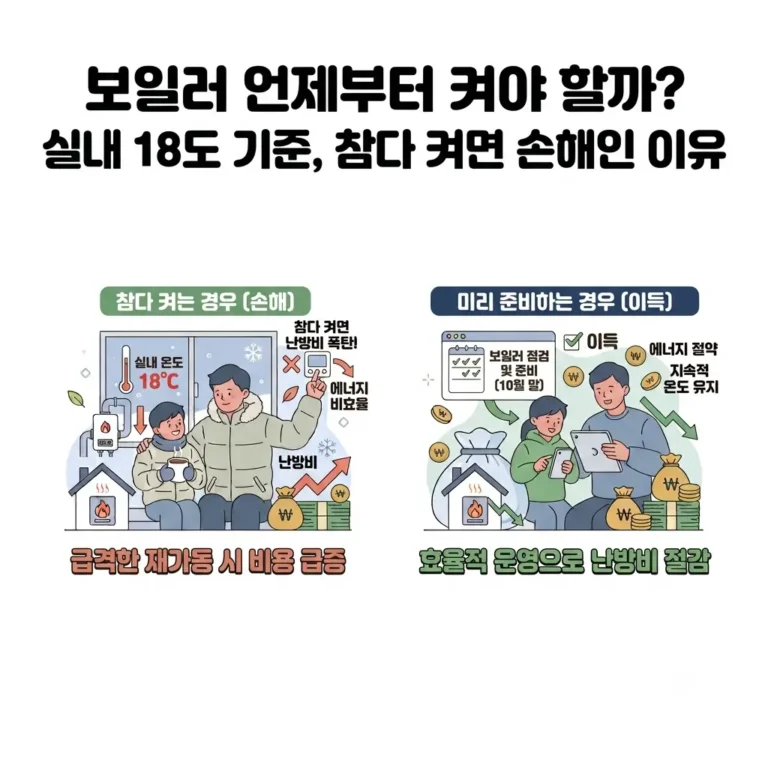 보일러 언제부터 켜야할까?