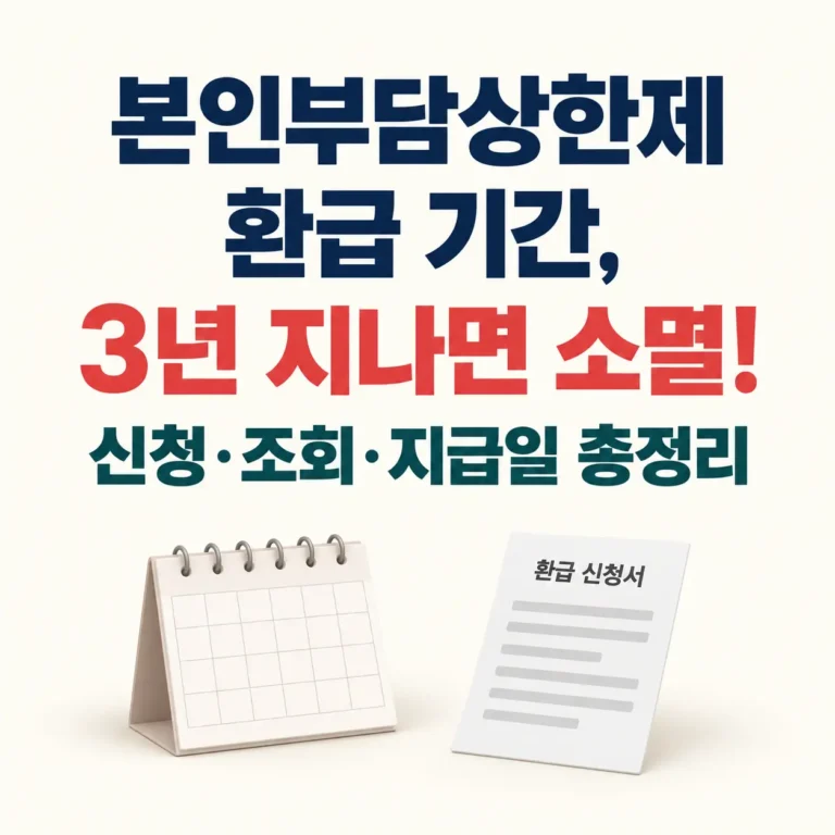 본인부담상한제 기간 신청 조회 정리