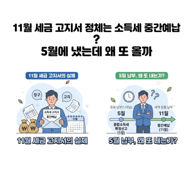 소득세 세금 개인사업자 중간예납