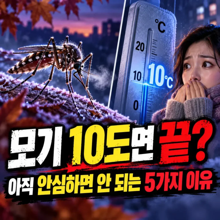 모기 10도면 끝일까